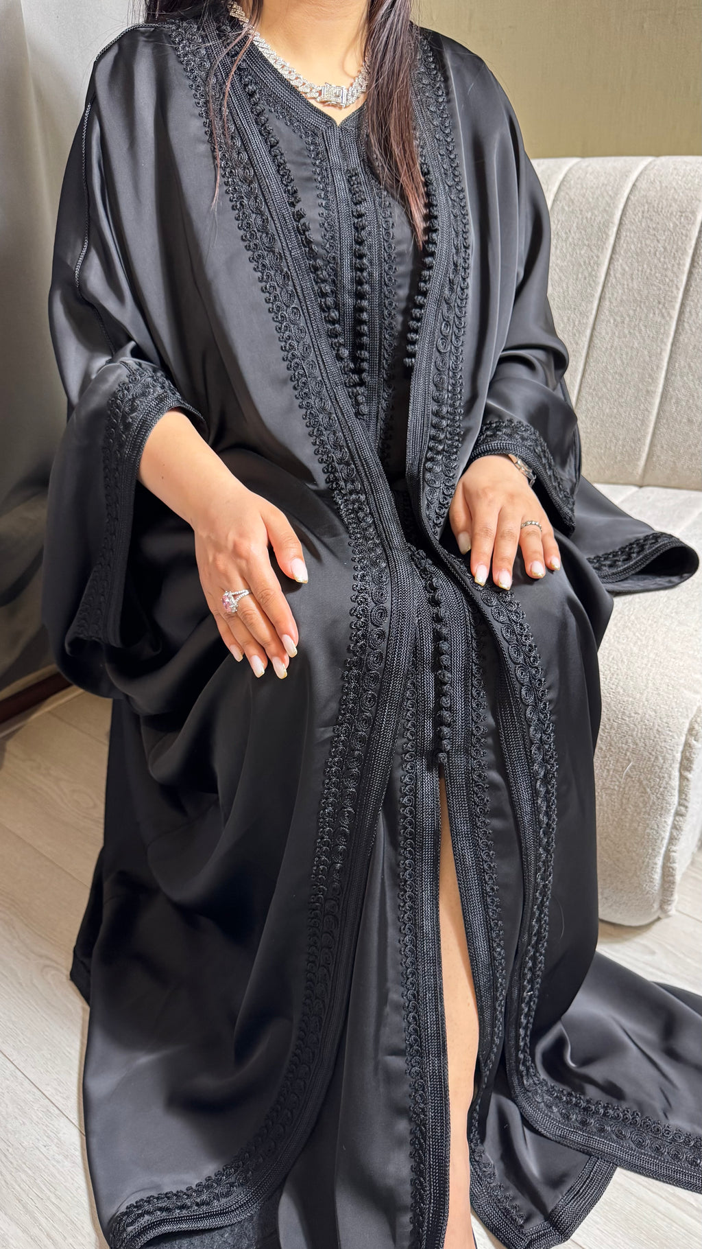Kimono Hayat Zwart